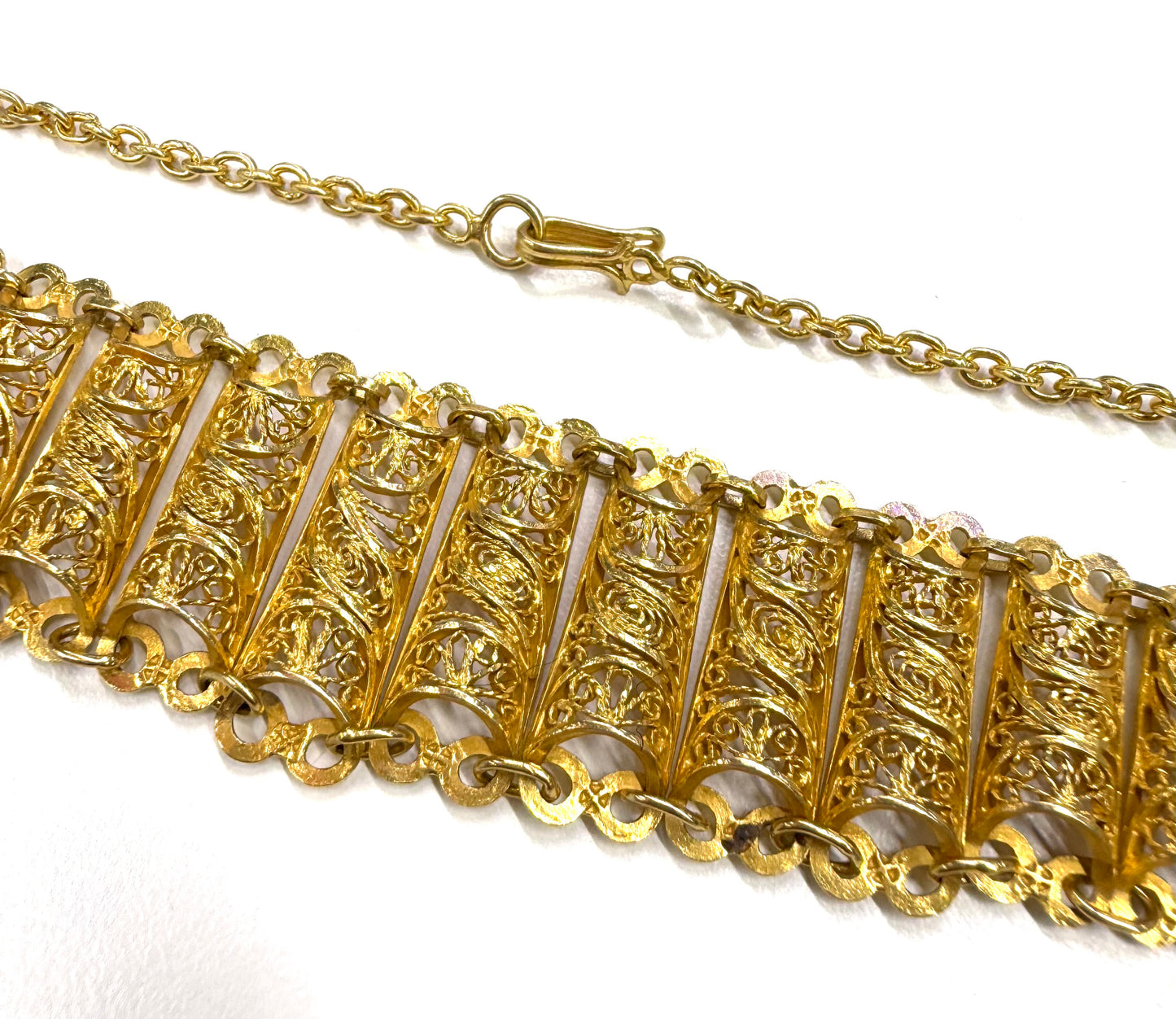 Collier Ras du Cou en Or Jaune 18k 42.78 Grs