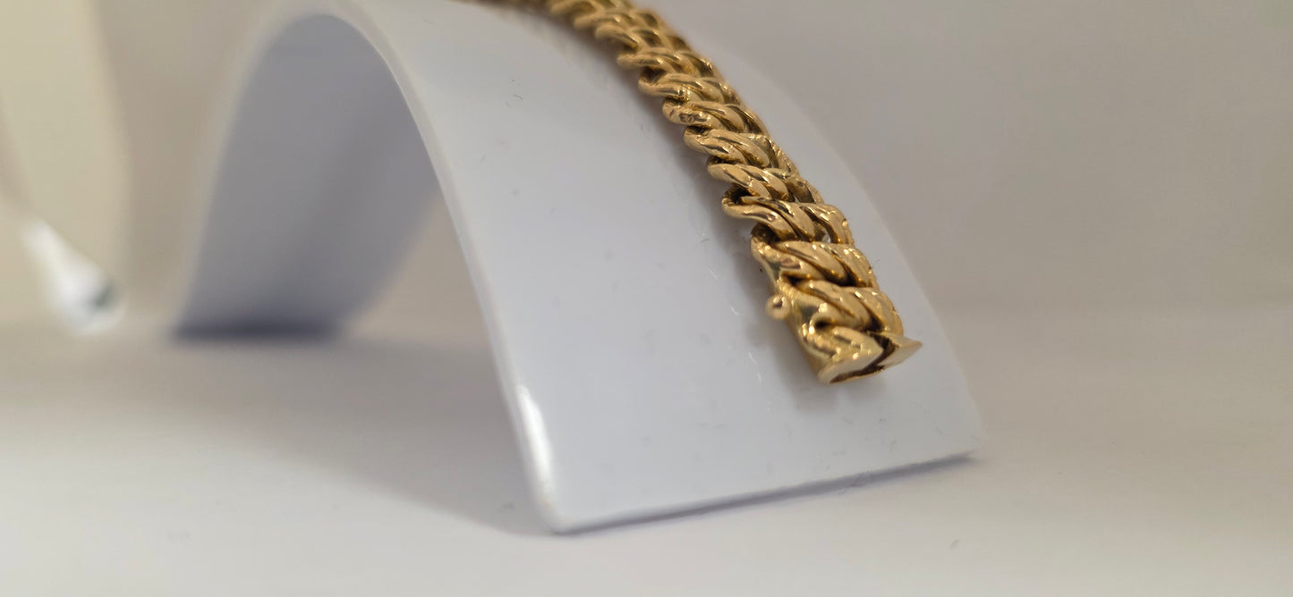 Bracelet Gourmette en Or Jaune 18K 16.4 Grs