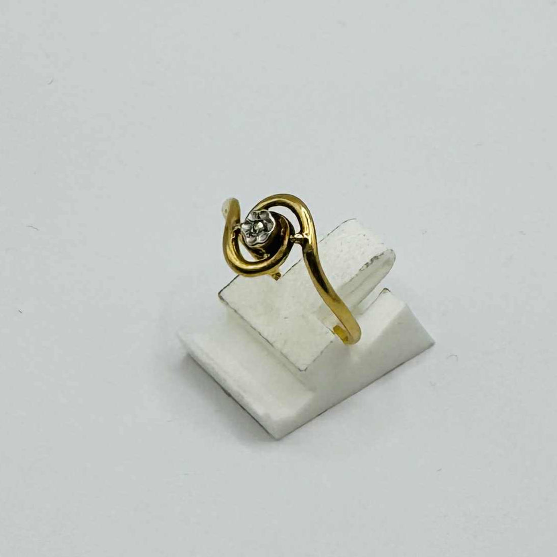 Solitaire en Or Jaune 18K taille-57