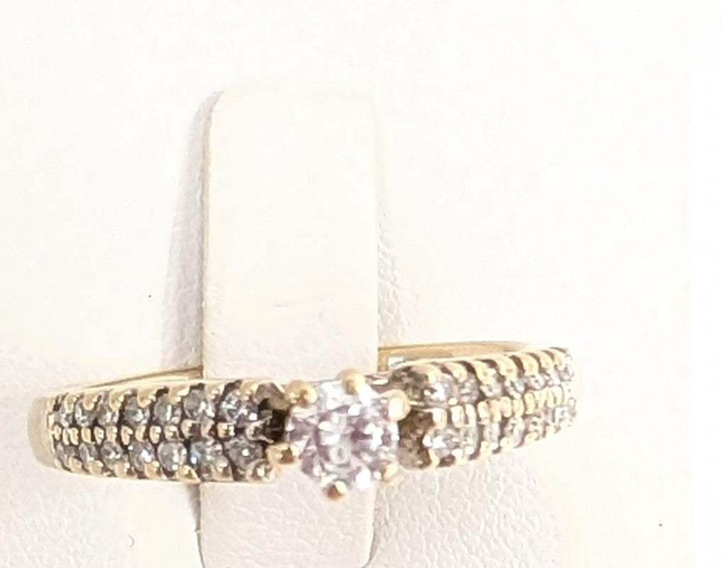 Bague Solitaire Or Blanc 18K 4.95 Grs - Taille 54