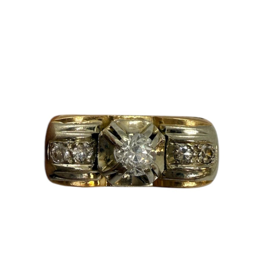 Bagues en Or Jaune avec Diamants 0.29 Carat