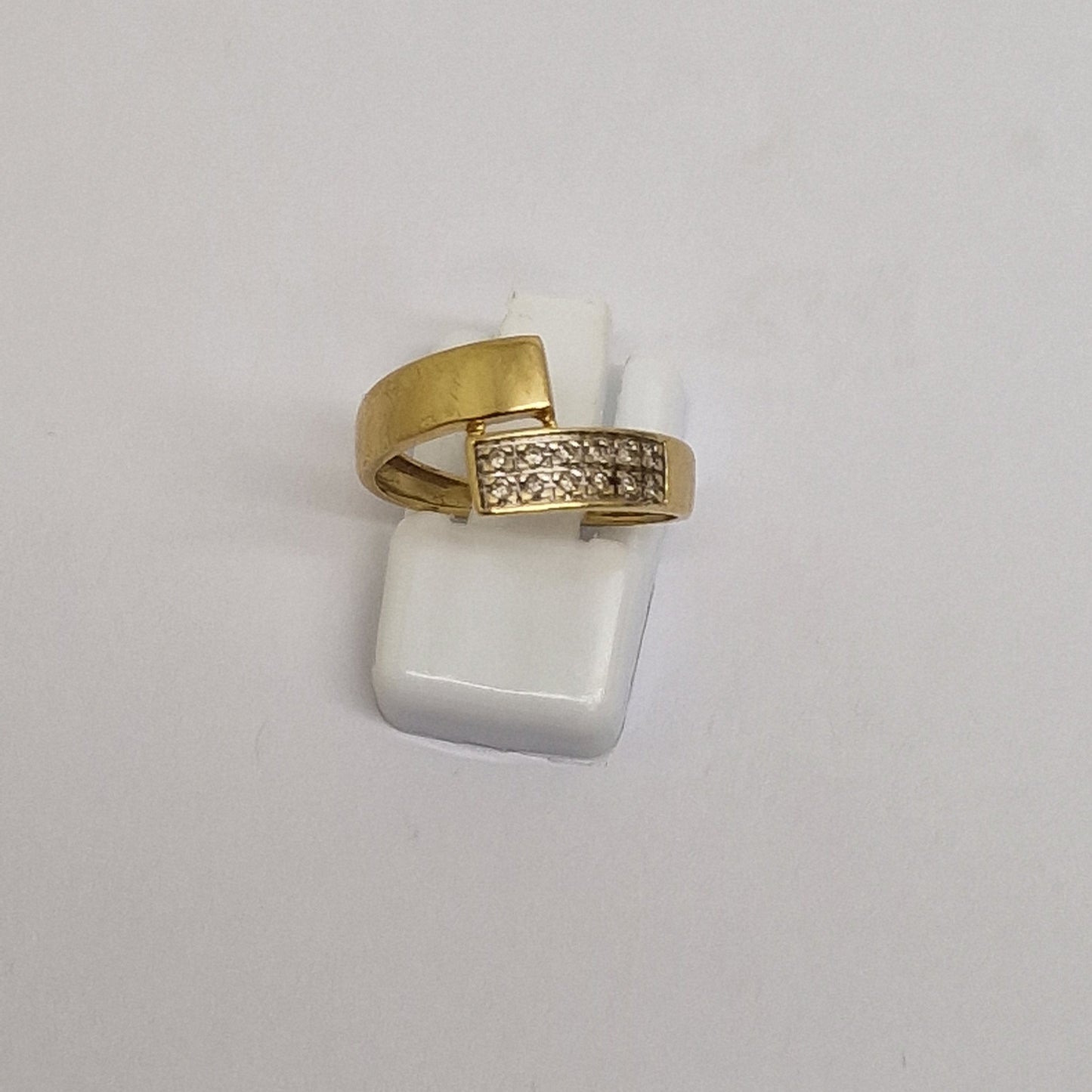 Bague en Or 18K avec Diamants 2.45 Grs - Taille 54