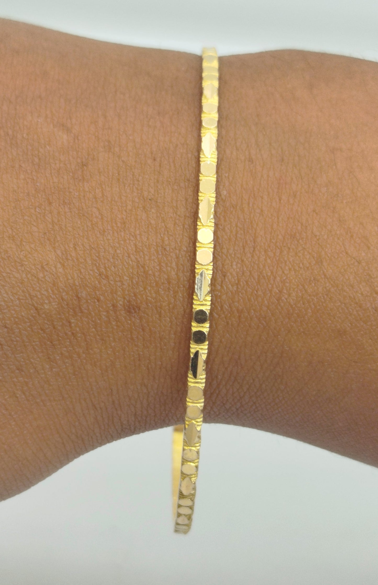 Bracelet Jonc en Or Jaune 18K 6.32 Grs