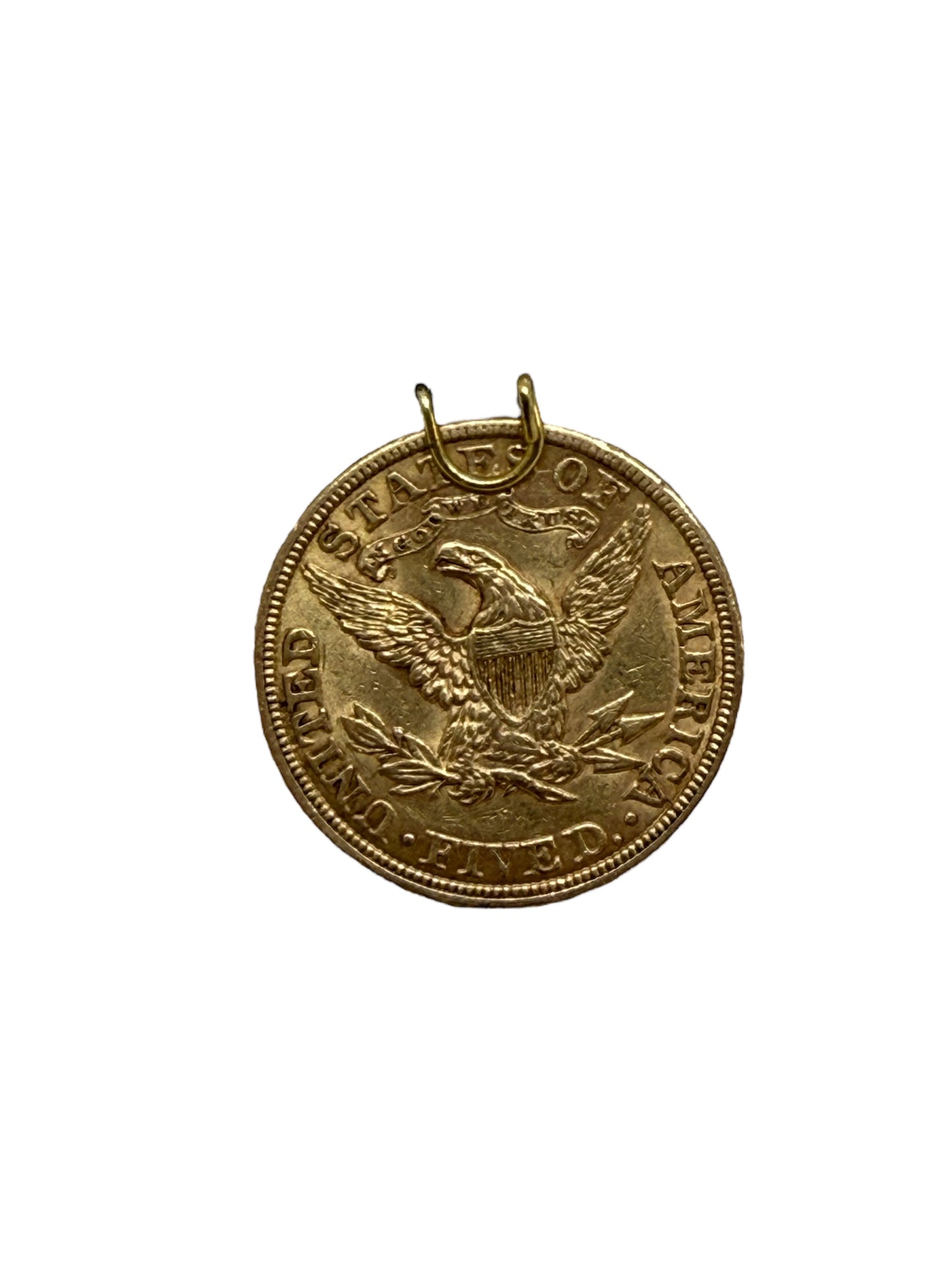 Pièce 5 Dollars US Liberty 1901 en Or Jaune