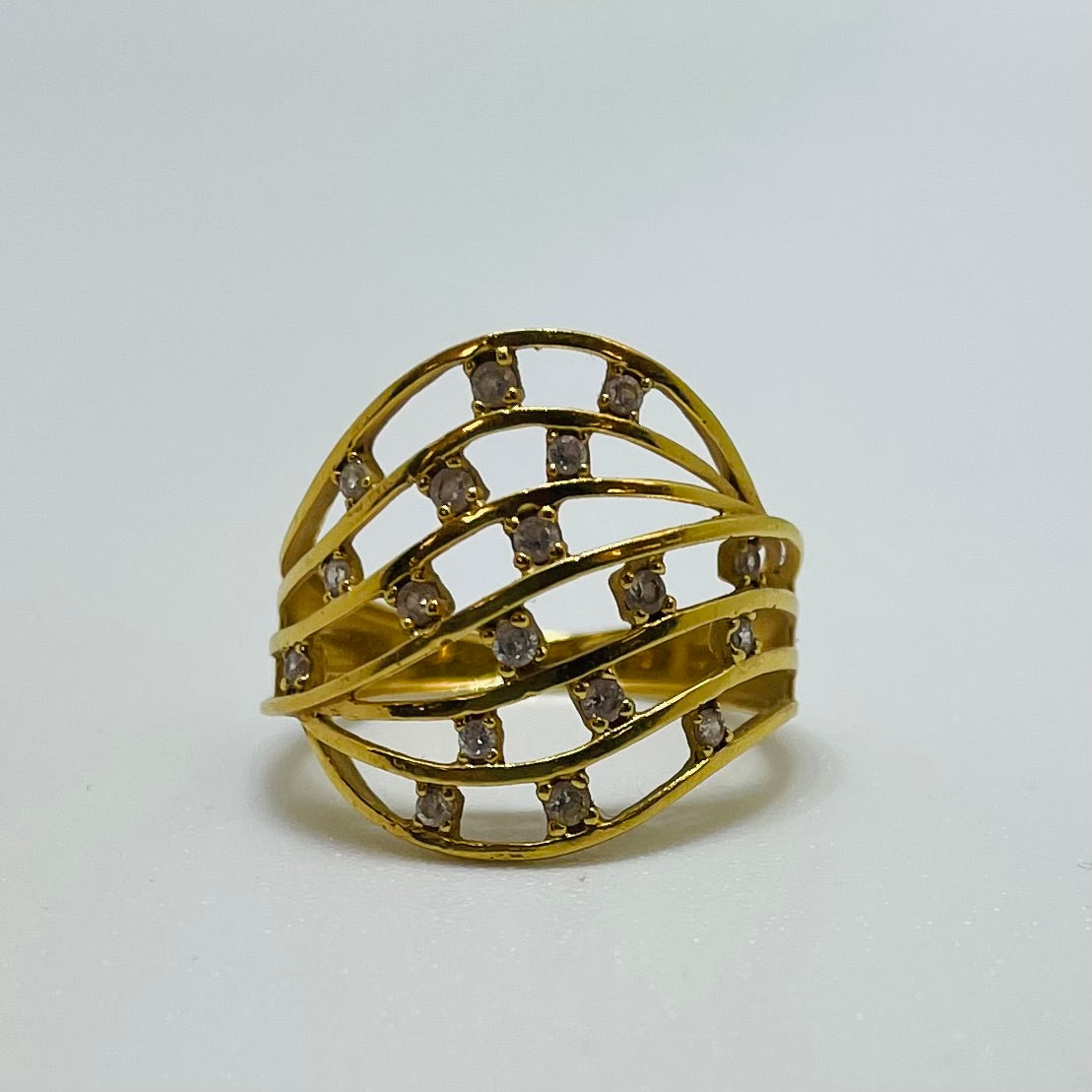 Bague en or jaune 18K Taille-54