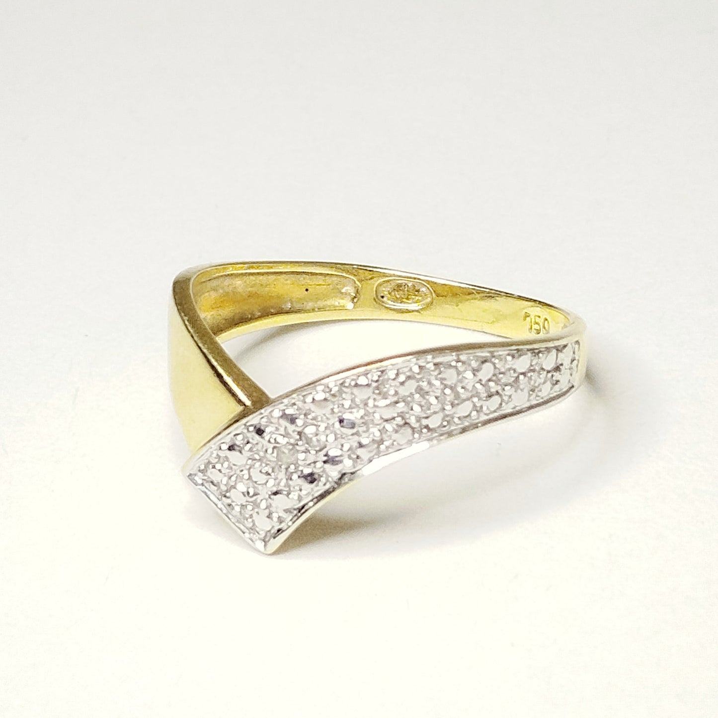 Bague en or jaune 18K Taille-50