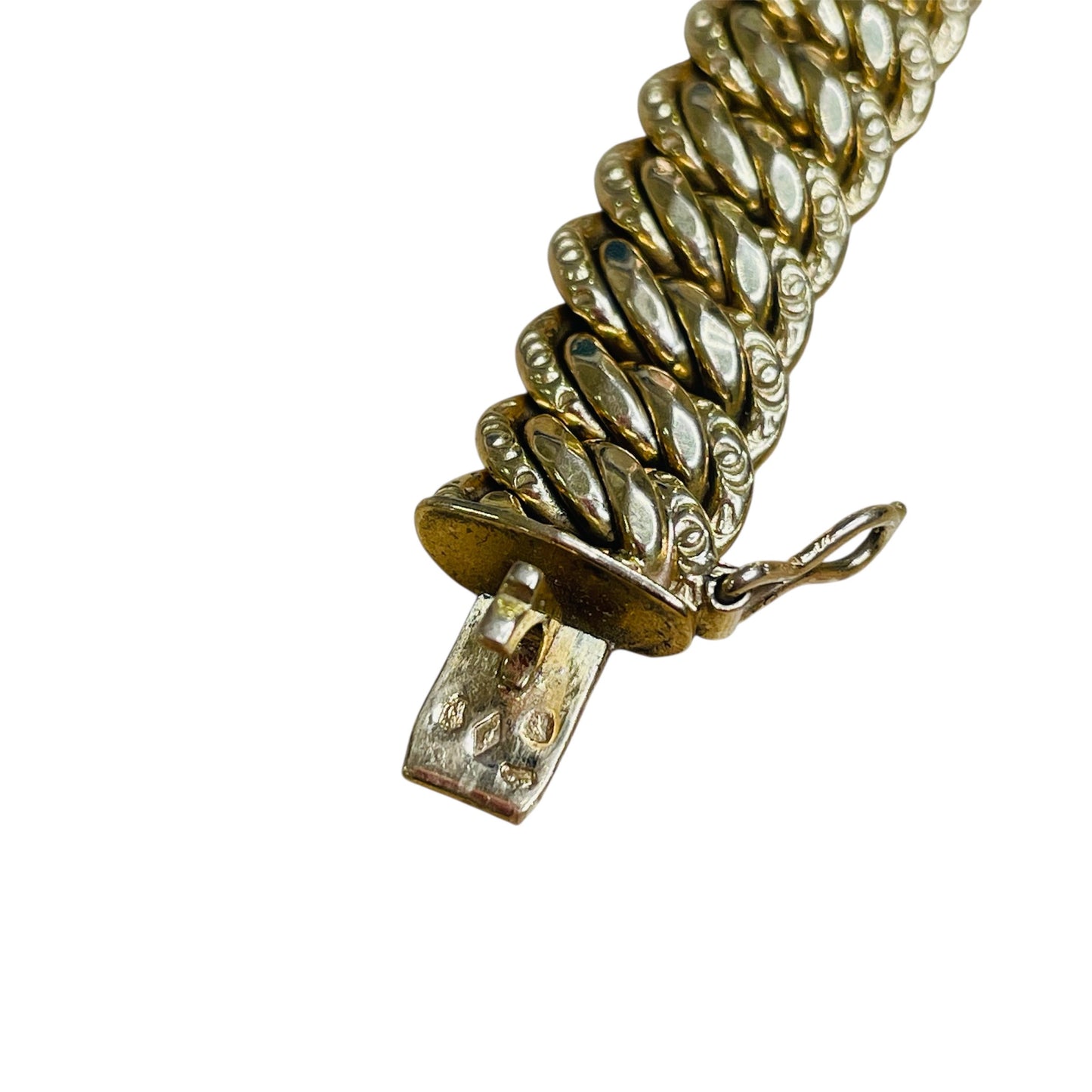 Bracelet maille américaine en or jaune 18K 17.31 Grs