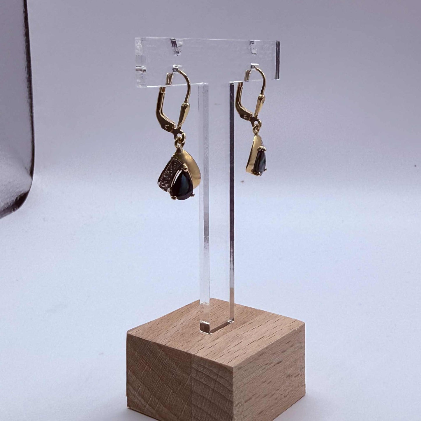 Boucles d'oreilles Dormeuses Or Jaune 18K 2.56 Grs