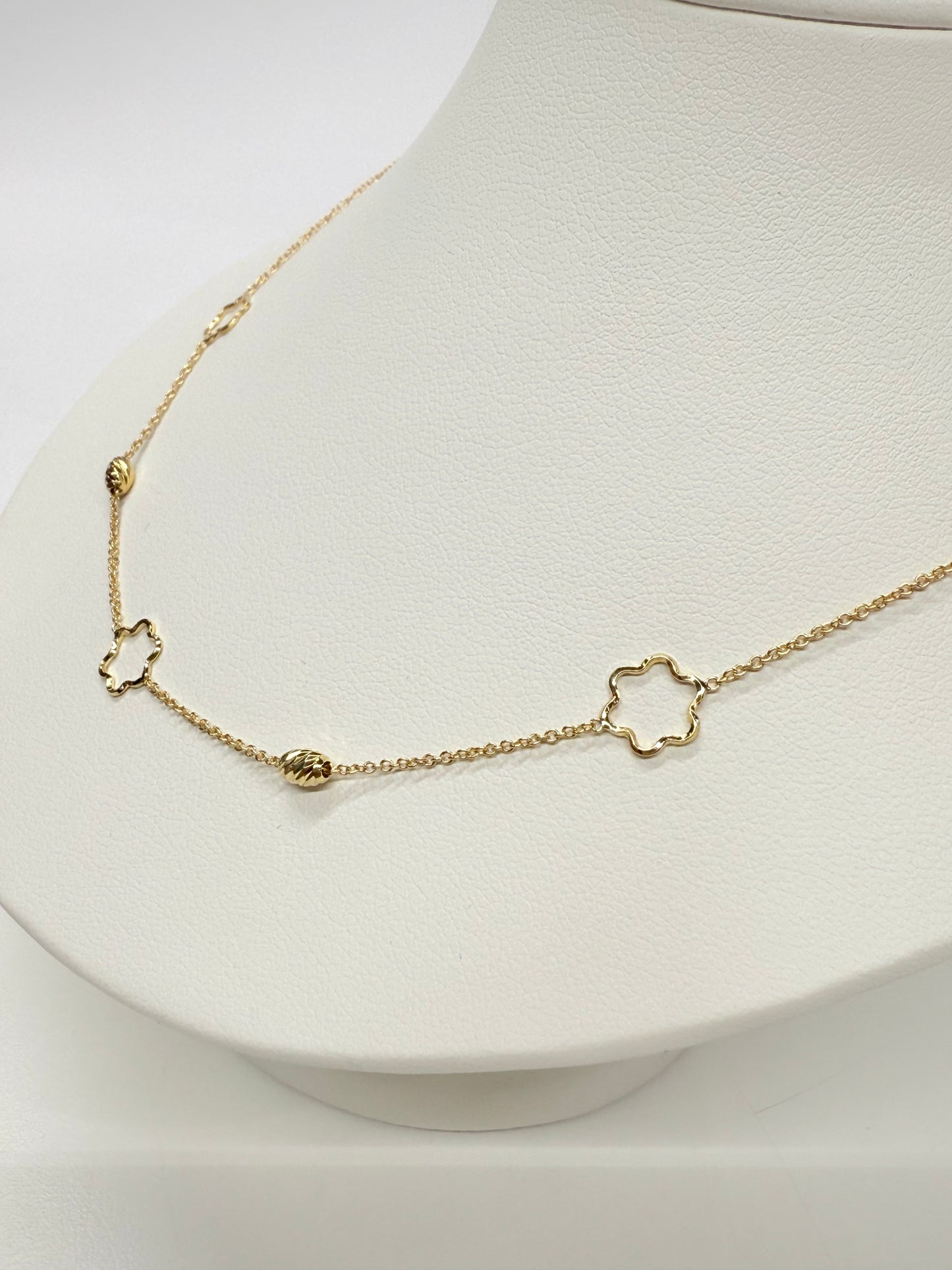 Collier Ras du Cou Or Jaune 18k Forçat Lg 46cm