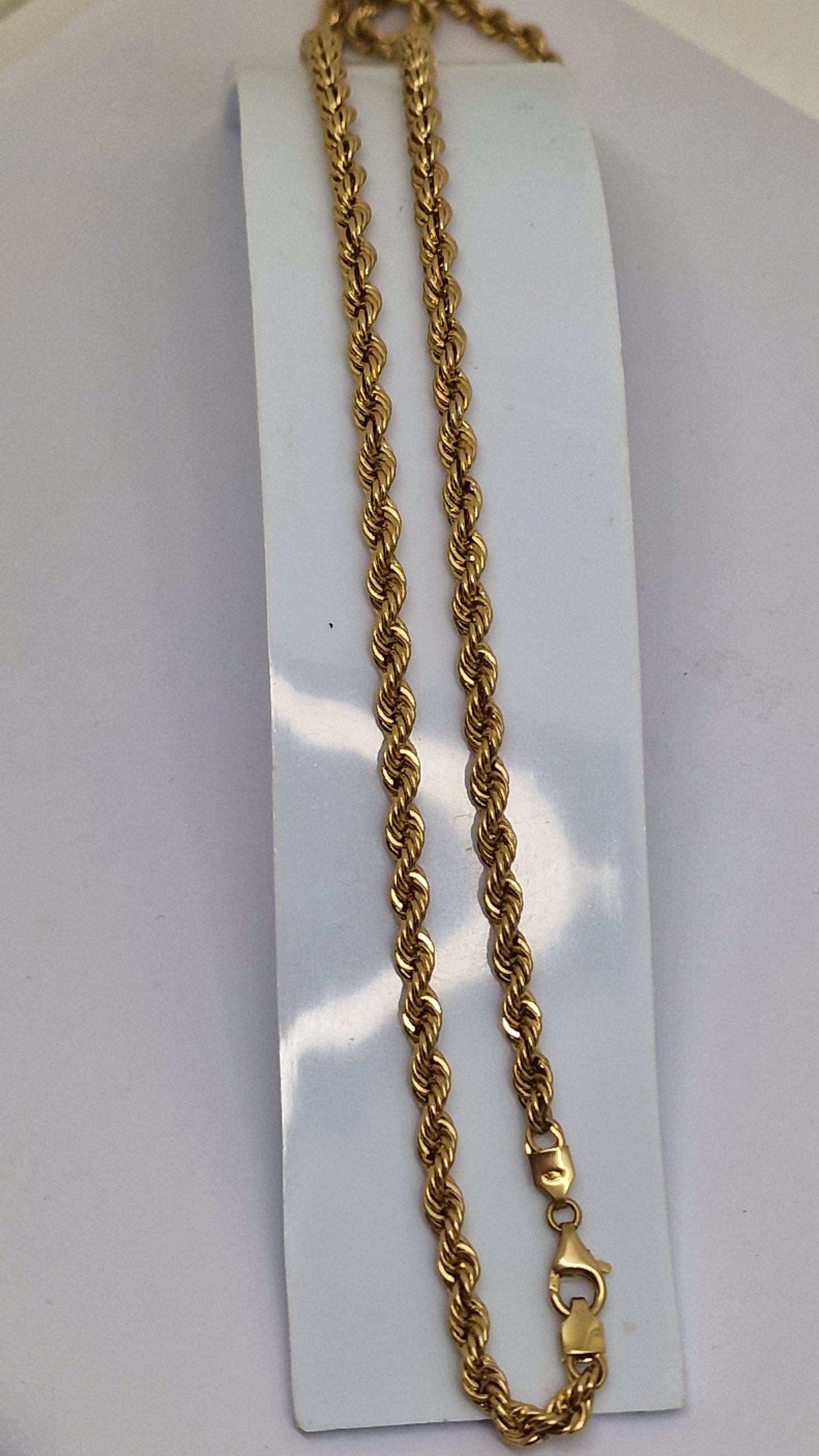 Collier Matinée Maille Torsadé Or Jaune 18K 14.67 Grs