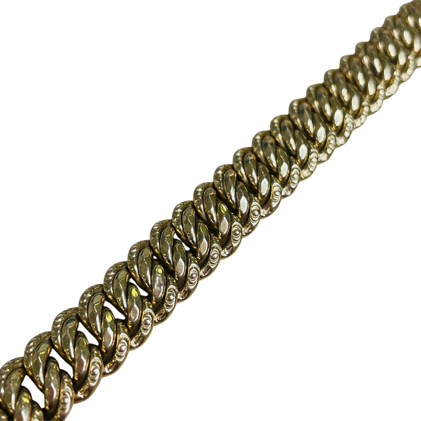 Bracelet maille américaine en or jaune 18K 17.31 Grs