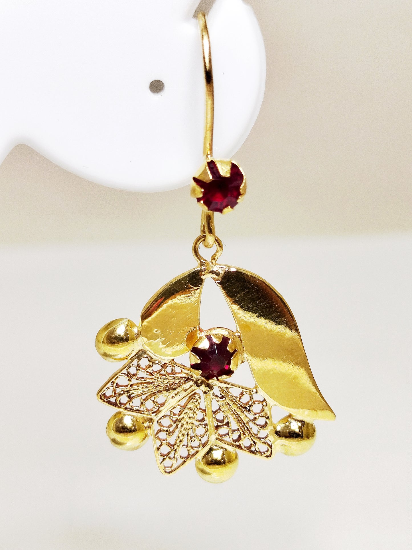Boucles d'oreilles en or jaune 14K 6.56 Grs