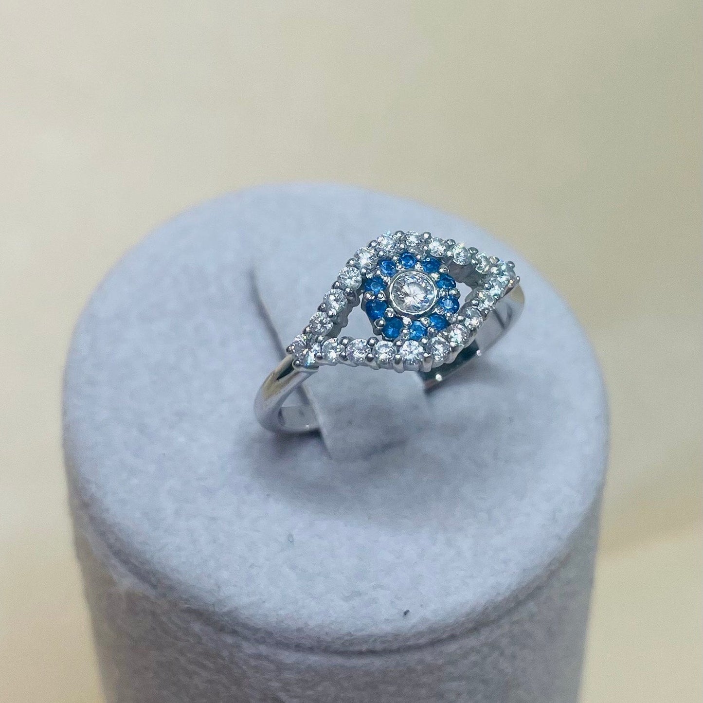 Bague en or blanc 18K Taille-54.5