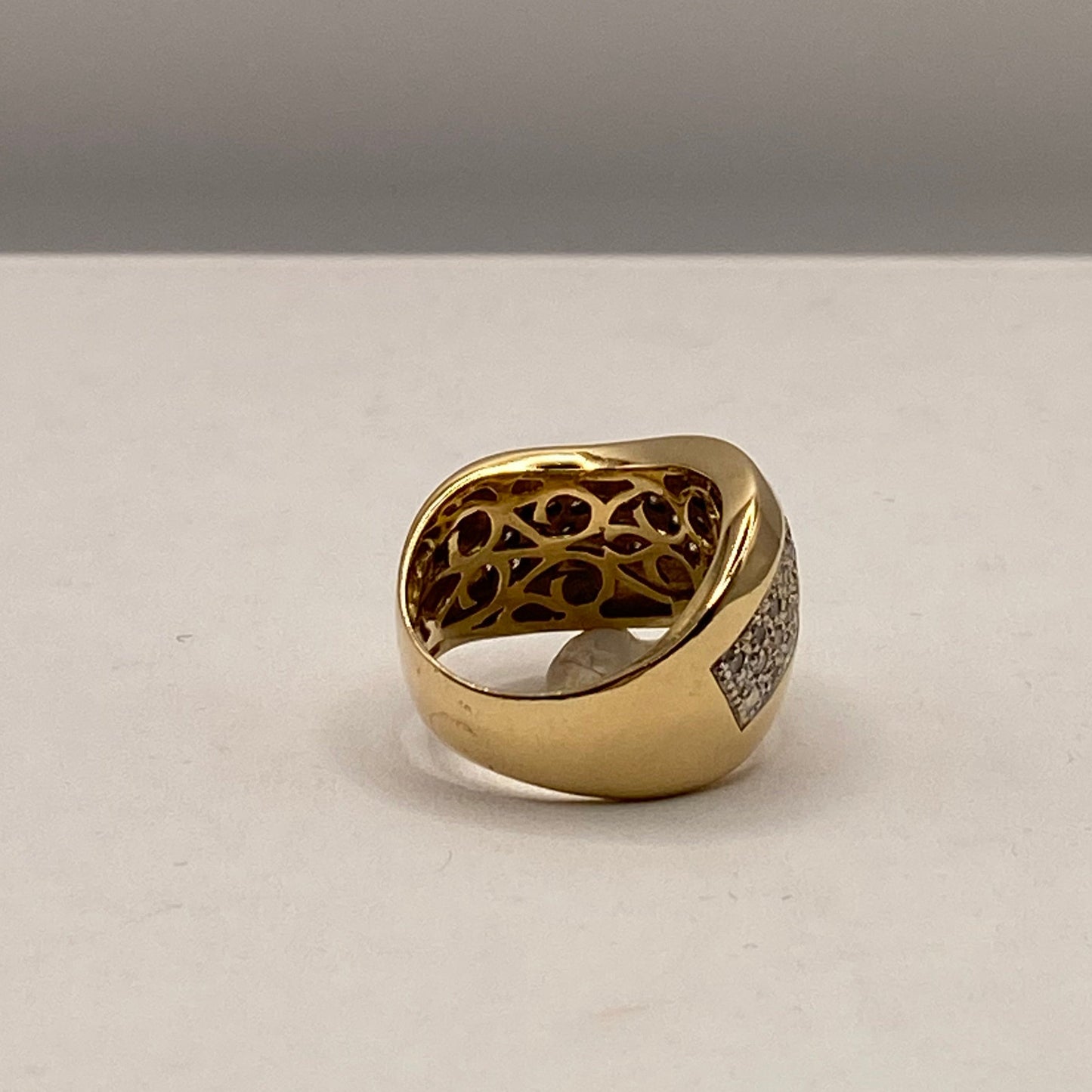 Bague en Or Jaune 18K Taille-57/58