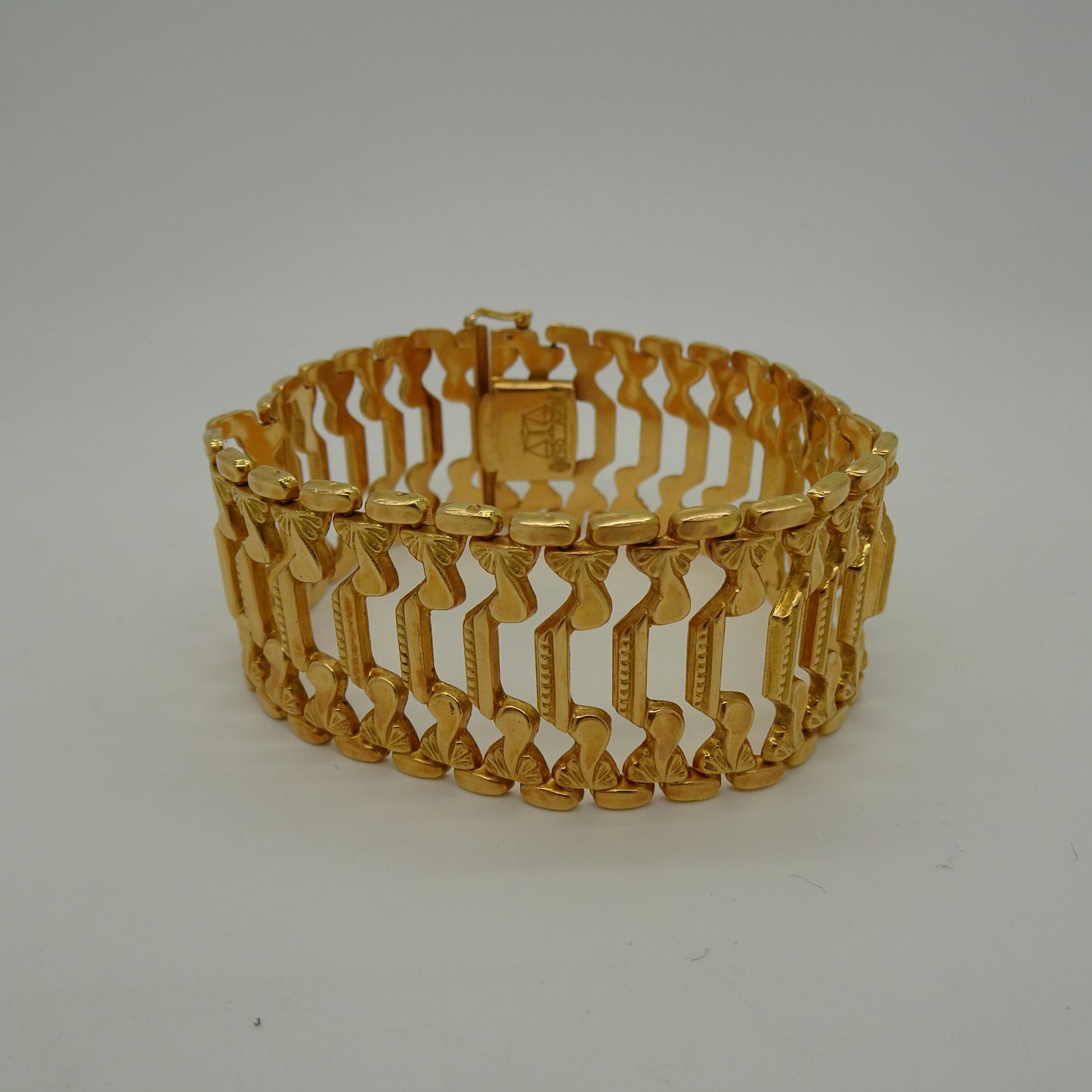 Bracelet Manchette Or Jaune 18K Lg20