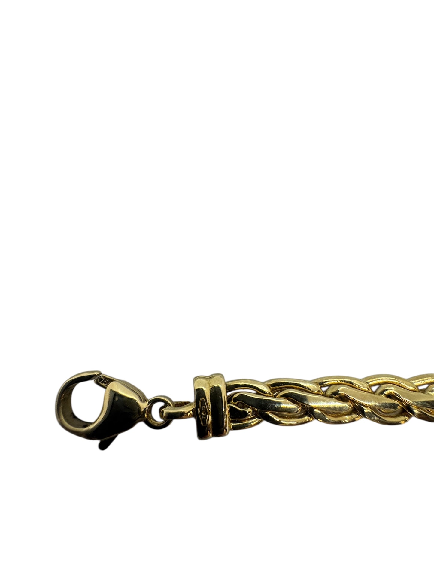 Bracelet Gourmette en Or Jaune 18K Poids-5.85g
