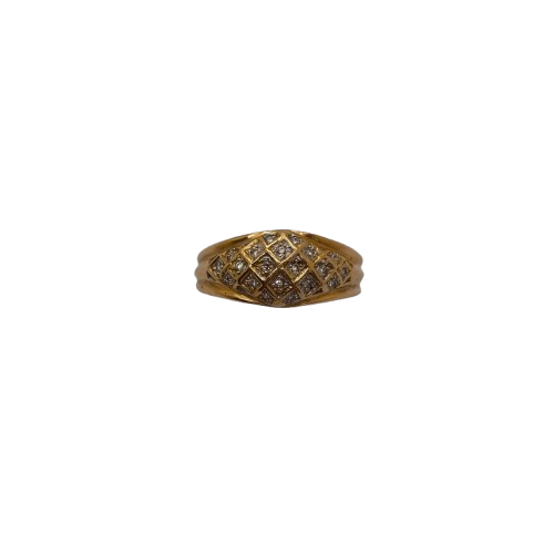 Bague en or jaune 18K Taille-52