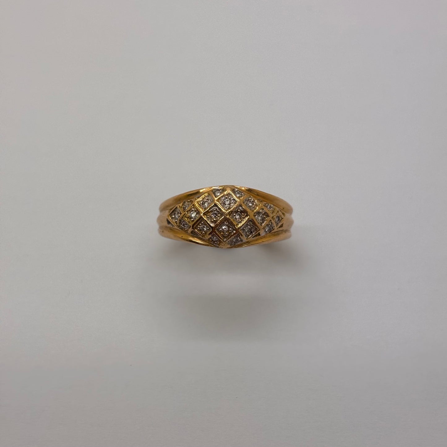 Bague en or jaune 18K Taille-52