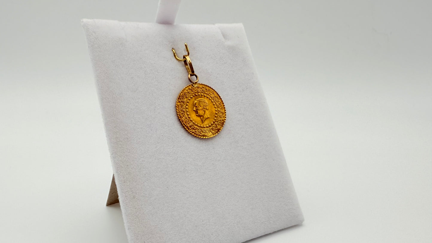 Pendentif Médaille en Or Jaune 18K 1.88 Grs