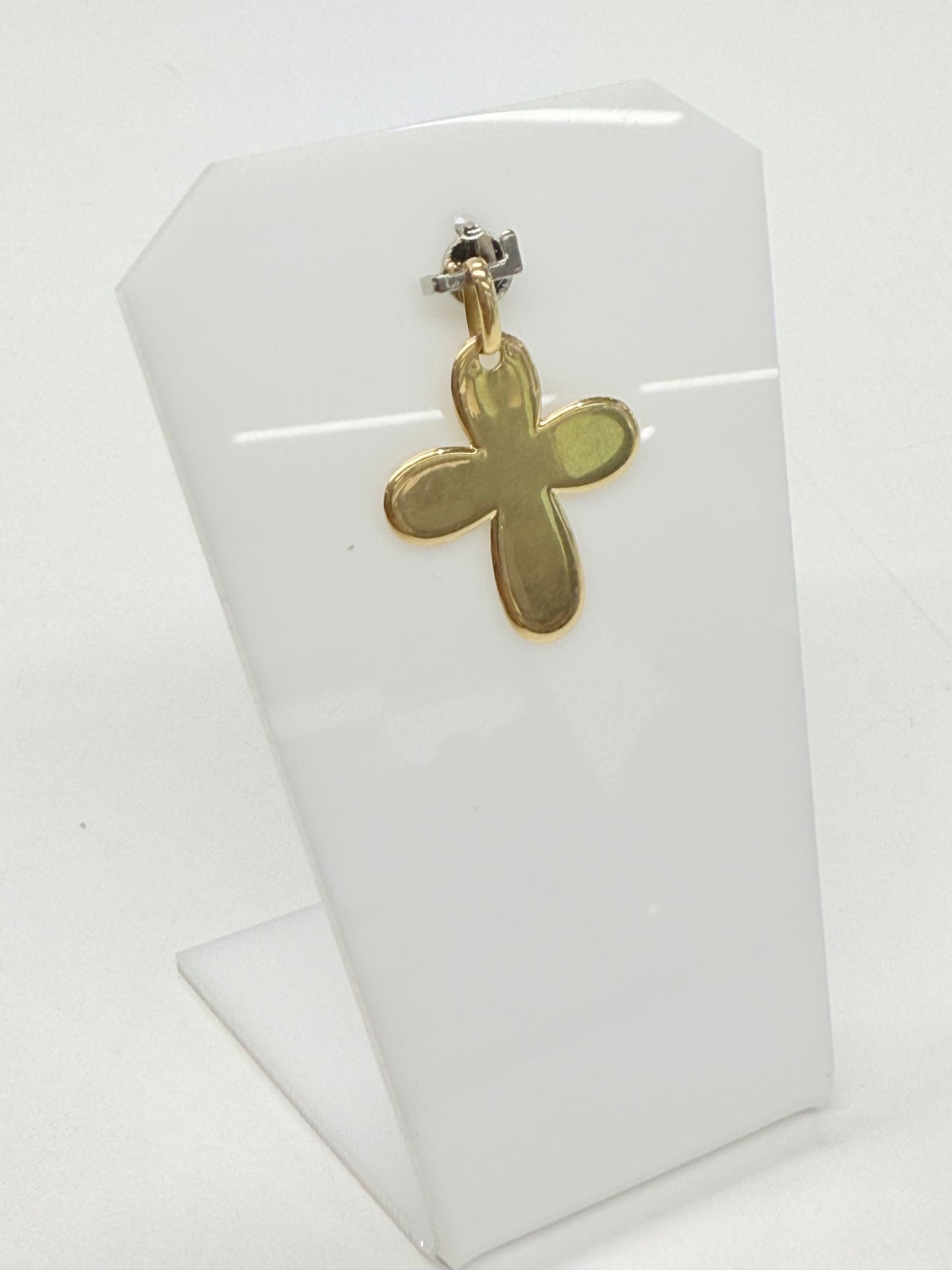 Pendentif croix en Or jaune 18k 3cm