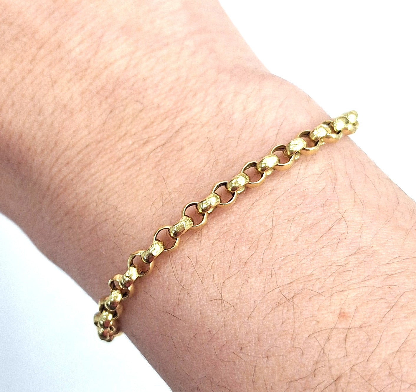 Bracelet Maille Jaseron Or Jaune 18 carats 3.92 Grs