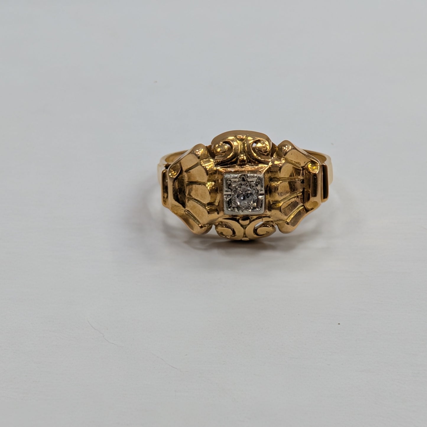 Bague en or jaune 18K Taille-55