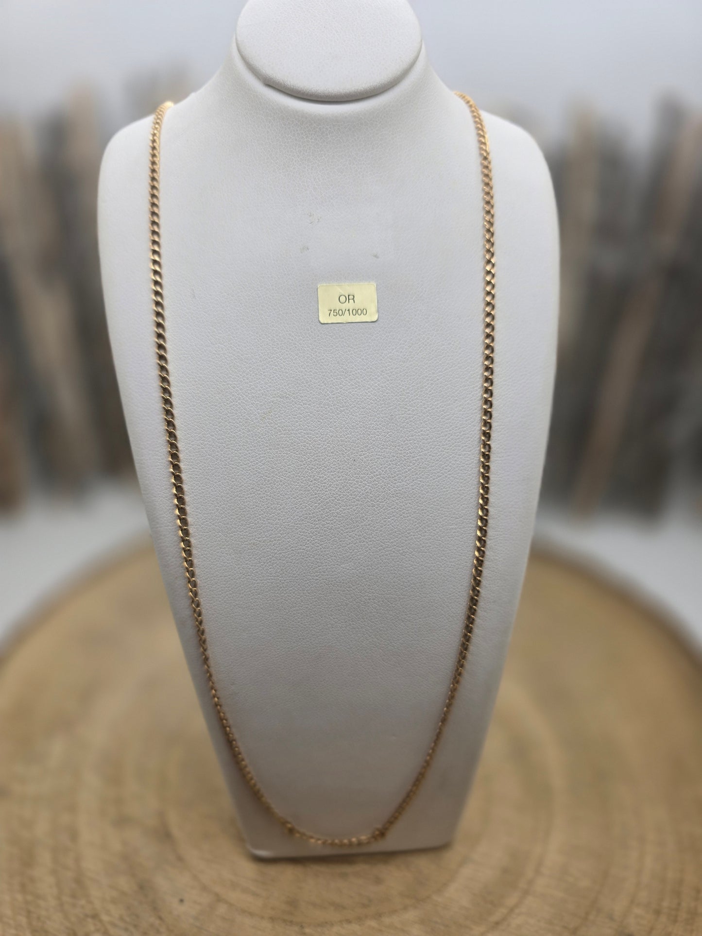 Collier Sautoir en Or Jaune 18K 11.36 Grs