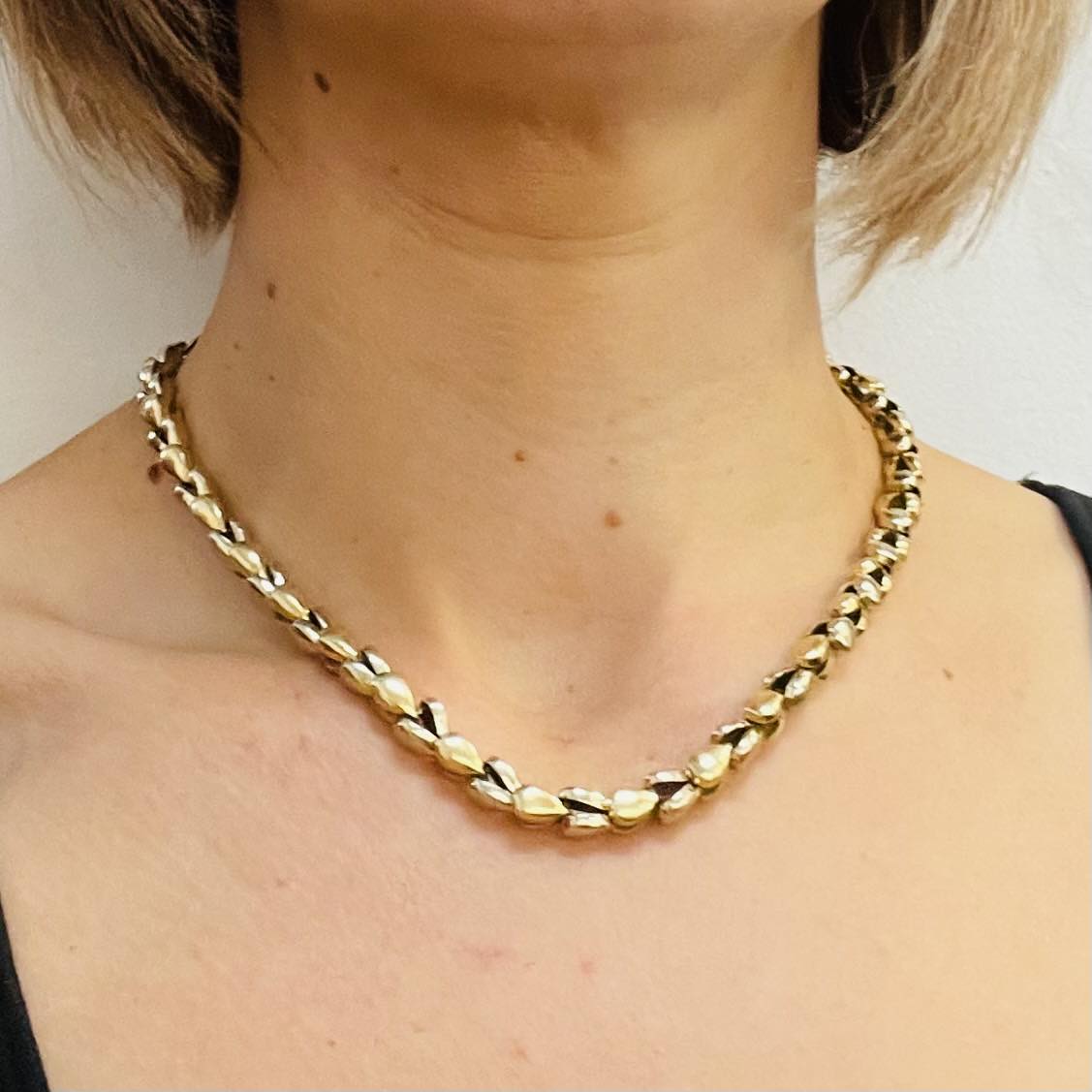 Collier Ras du Cou en Or Jaune 18K 50.55 Grs