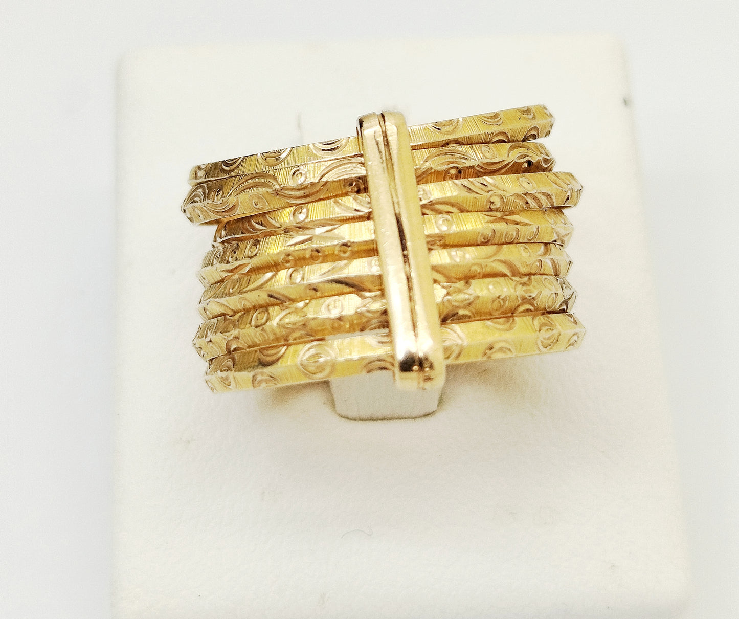 Bague Semainier Or Jaune 18K 6.35 Grs - Taille 59