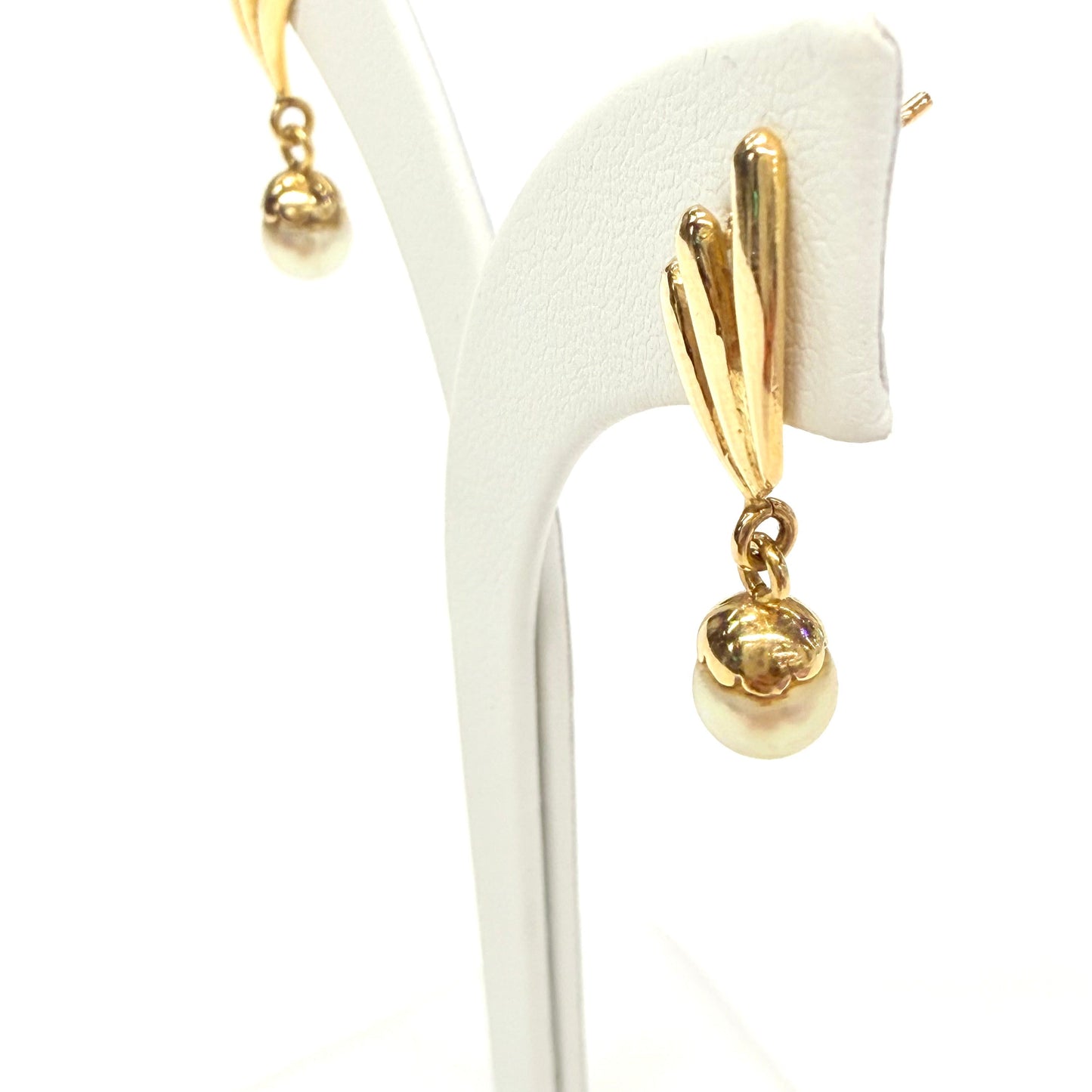 Boucles d'oreilles en or jaune 18k 3.23 Grs