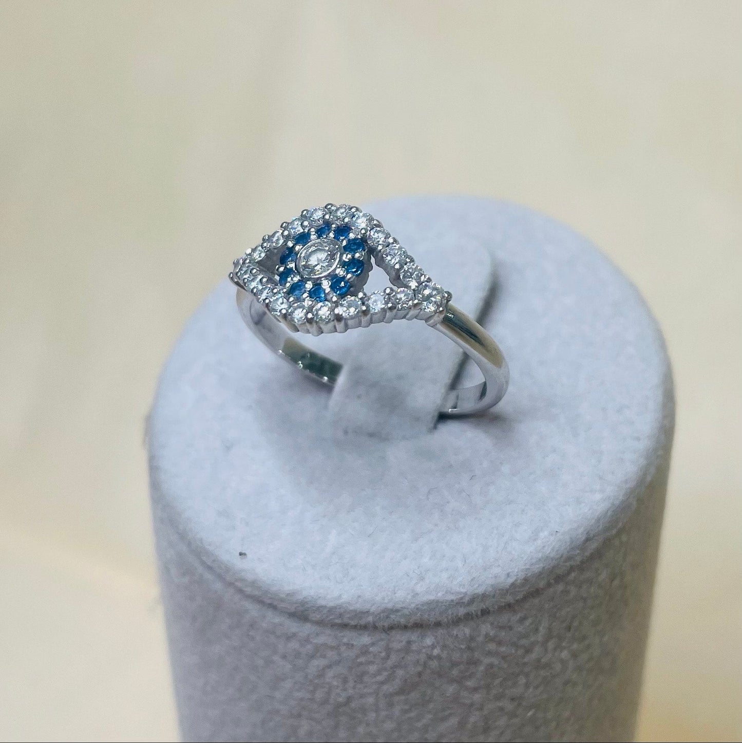Bague en or blanc 18K Taille-54.5