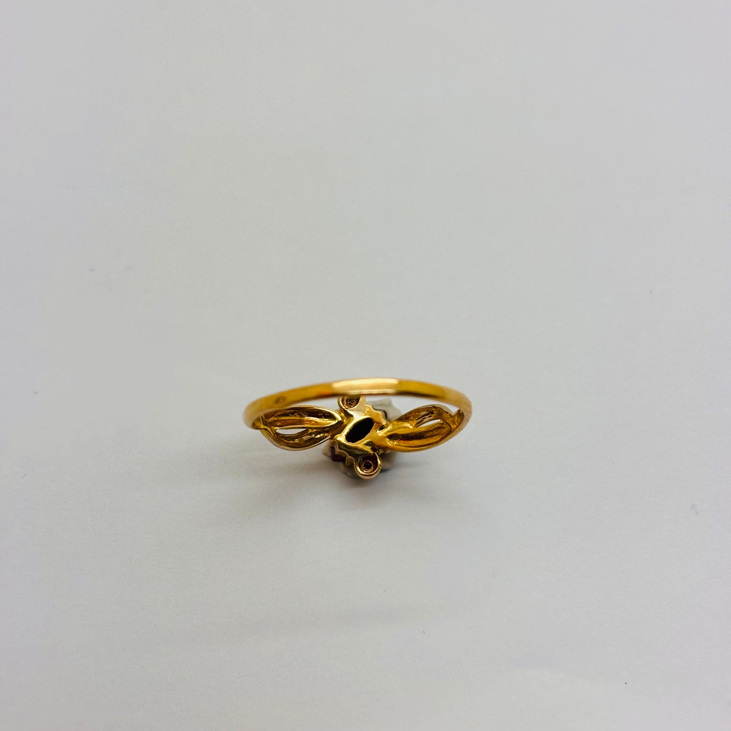 Bague en Or jaune et blanc 18K Taille-50.5