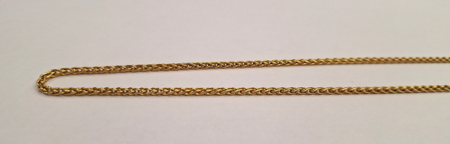 Collier Princesse en Or Jaune 18K Maille Palmier