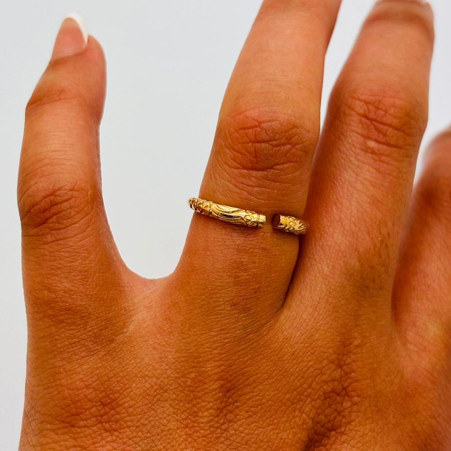Bague en Or Jaune 18K Taille-51
