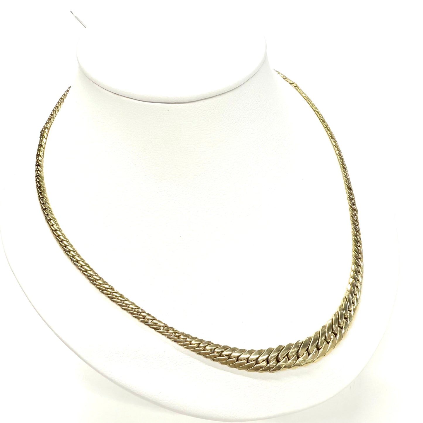 Collier Ras du Cou Or Jaune Maille Anglaise 18k - 8.60 Grs