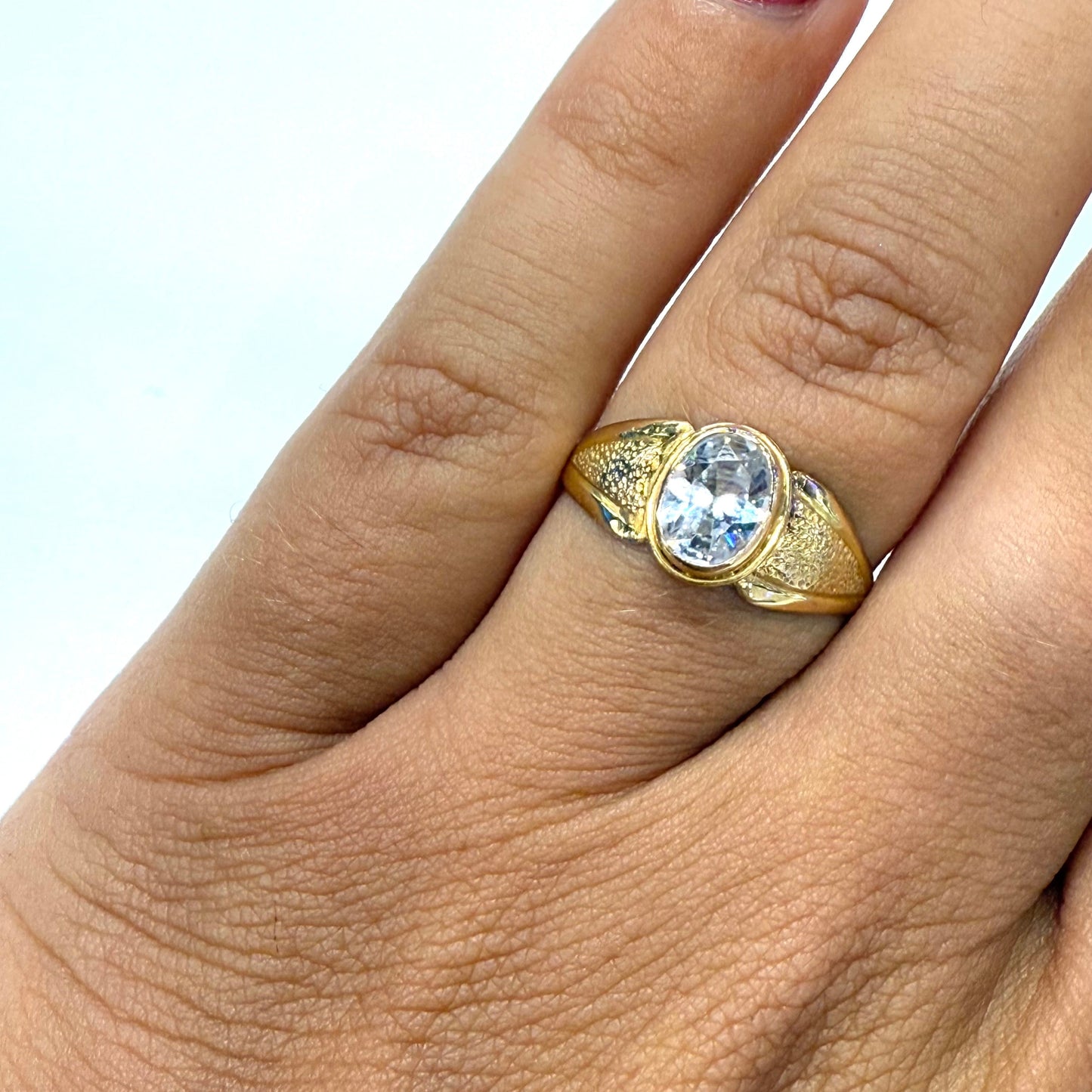 Bagues en Or Jaune 18k Taille-56