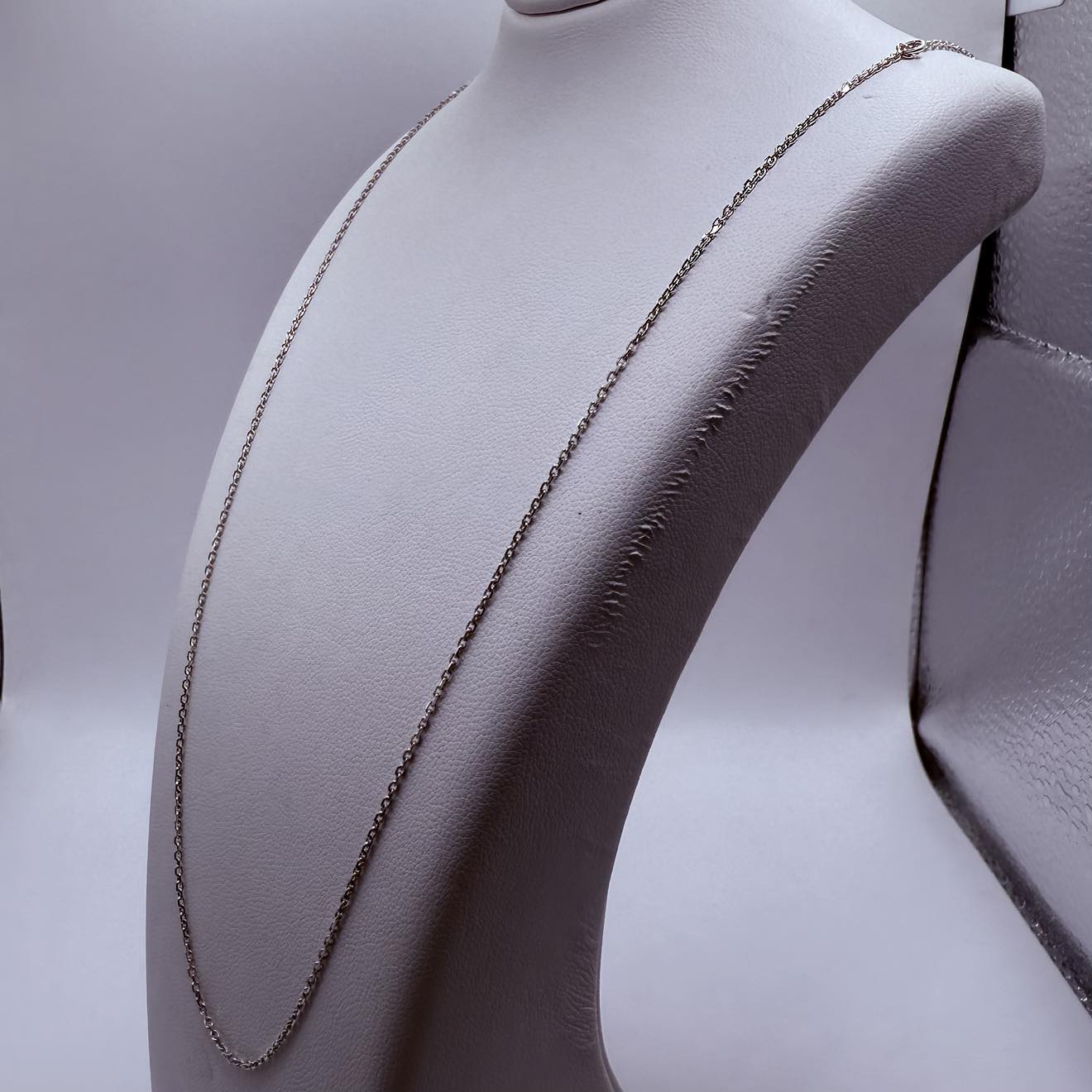 Collier en Or Blanc Matinée Forçat 18K 2.80 Grs