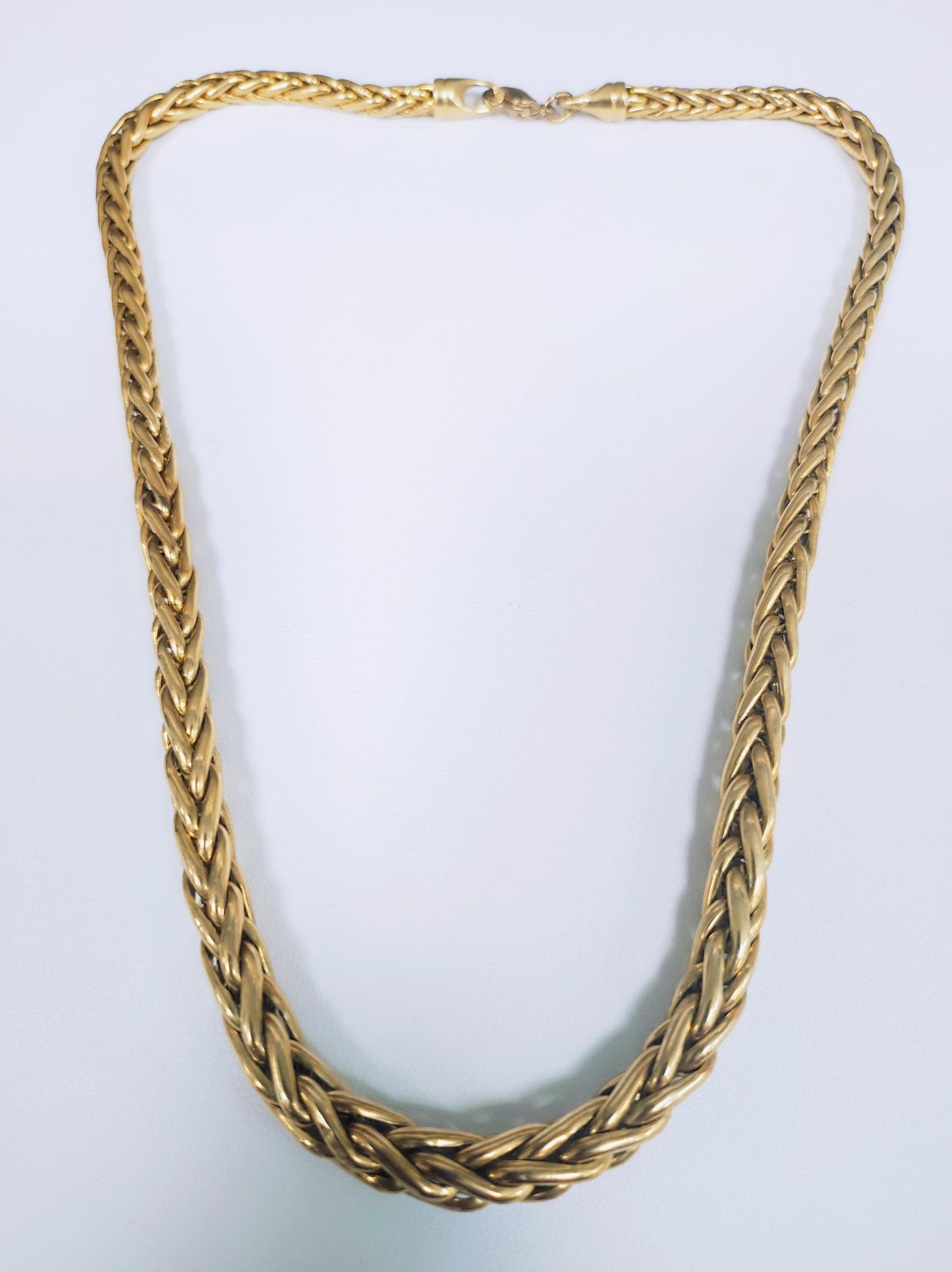 Collier Princesse en Or Jaune 18K Maille Palmier