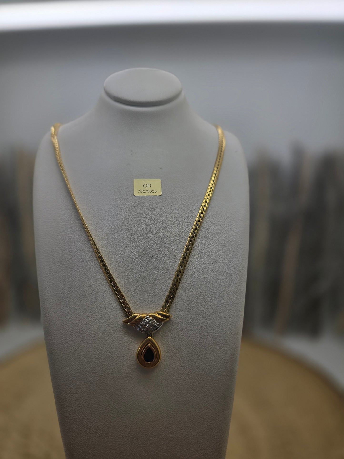 Collier Princesse en Or Jaune 18K 9.54 Grs
