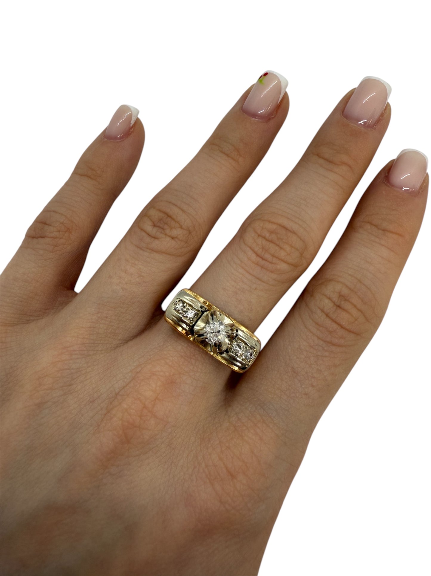 Bagues en Or Jaune avec Diamants 0.29 Carat