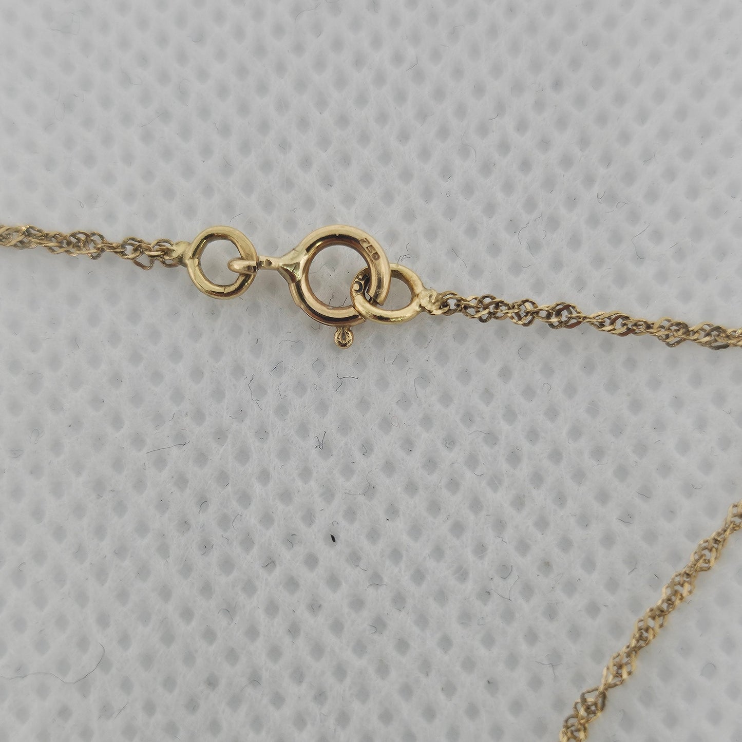 Collier en Or Jaune avec Perles et Diamants Longueur -22.50 cm