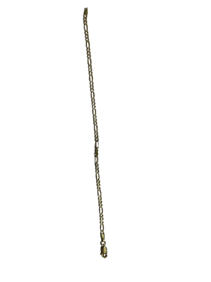 Bracelet Gourmette Figaro en Or Jaune 18 K - 4.02 Grs