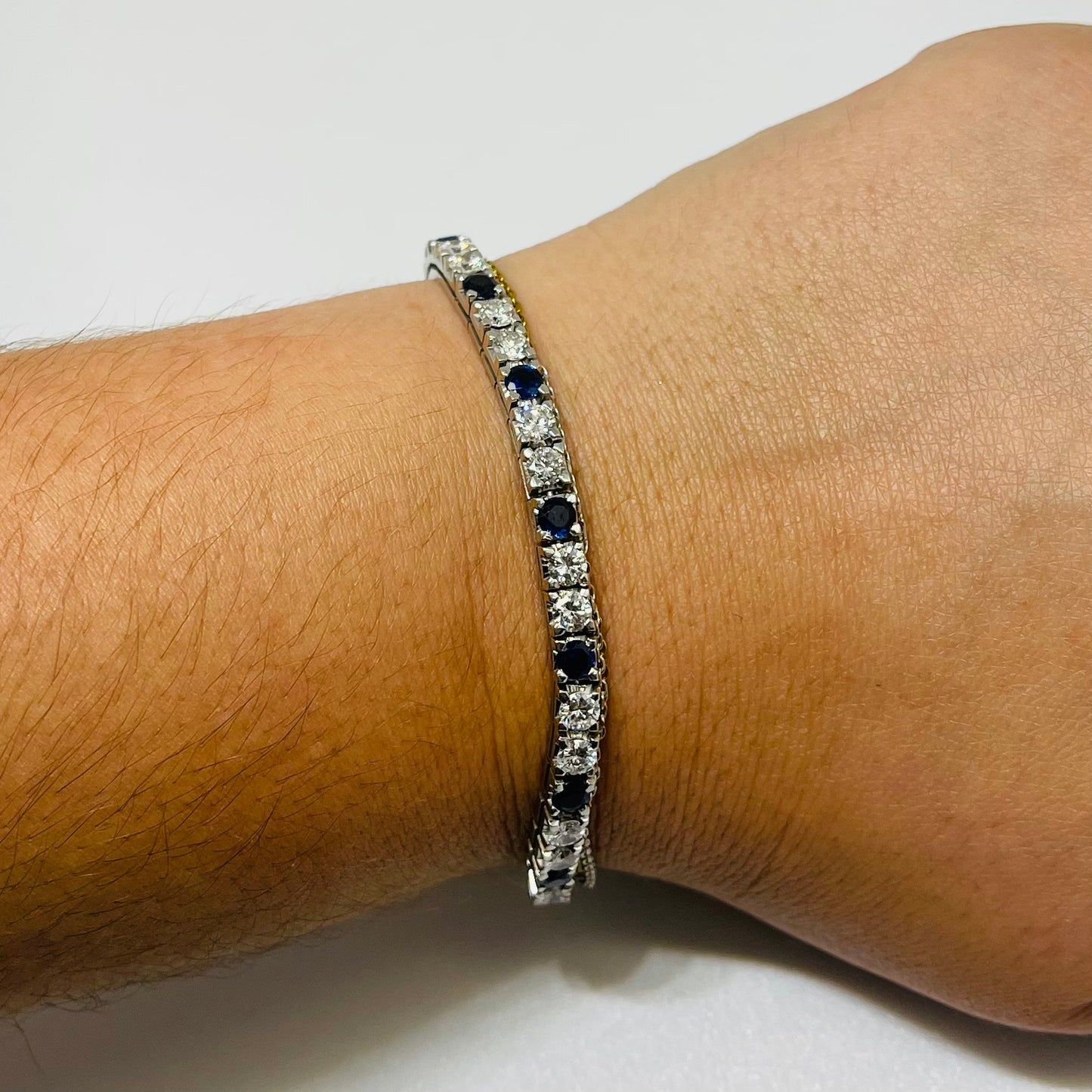 Bracelet Maillon en Or Gris 18K 20.16 Grs