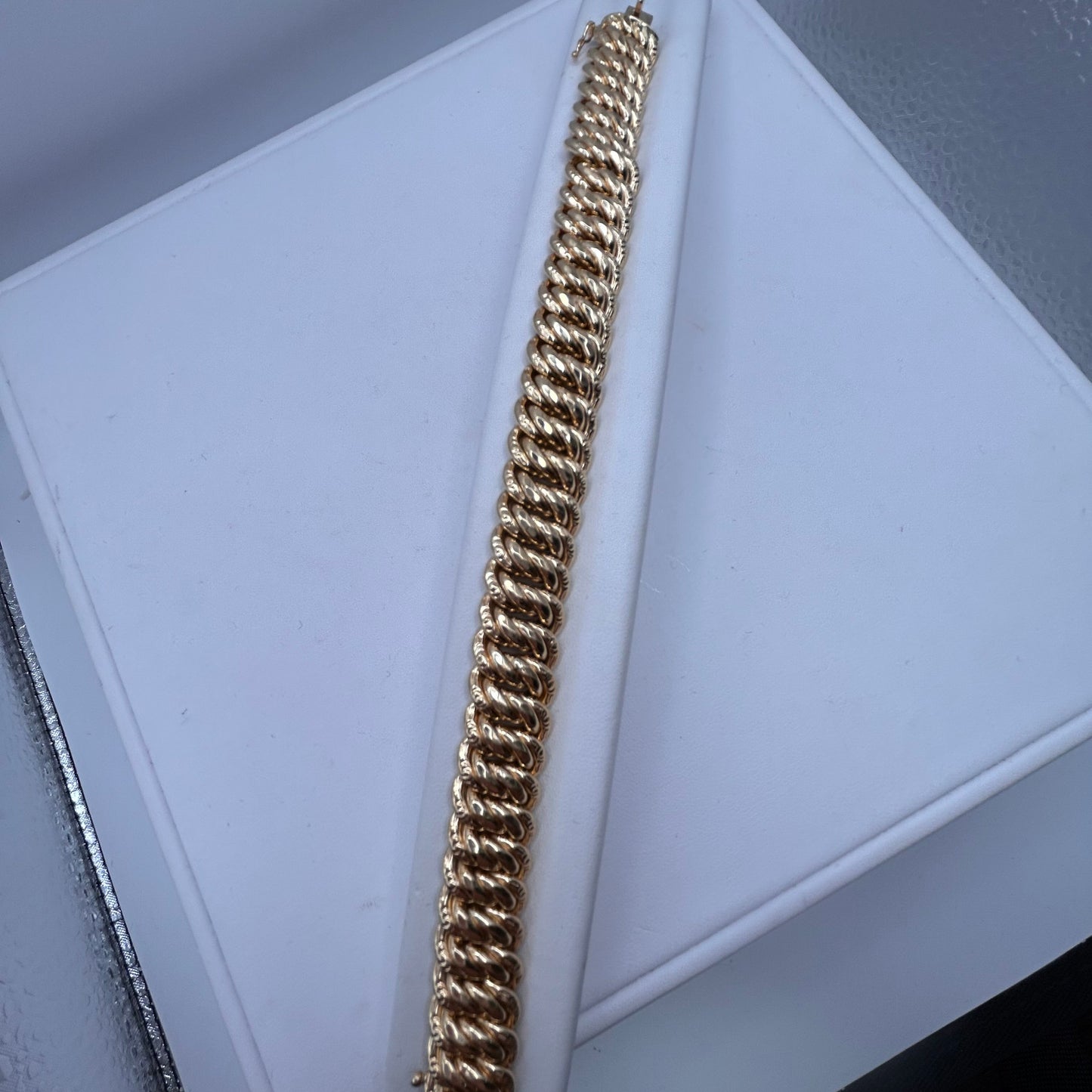 Bracelet Gourmette Or Jaune 18K 31.26 Grs