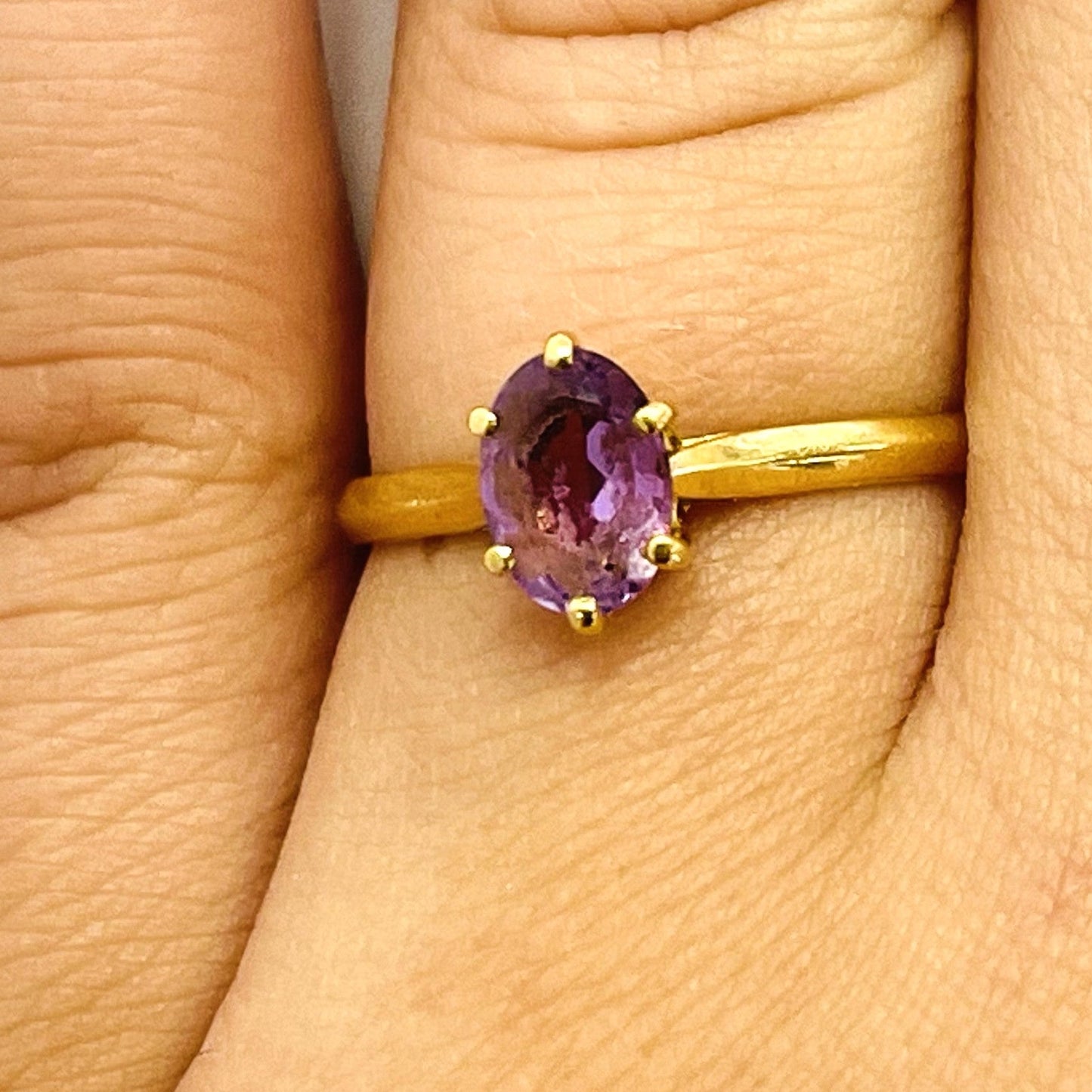 Bague en Or Jaune 18K Taille-54