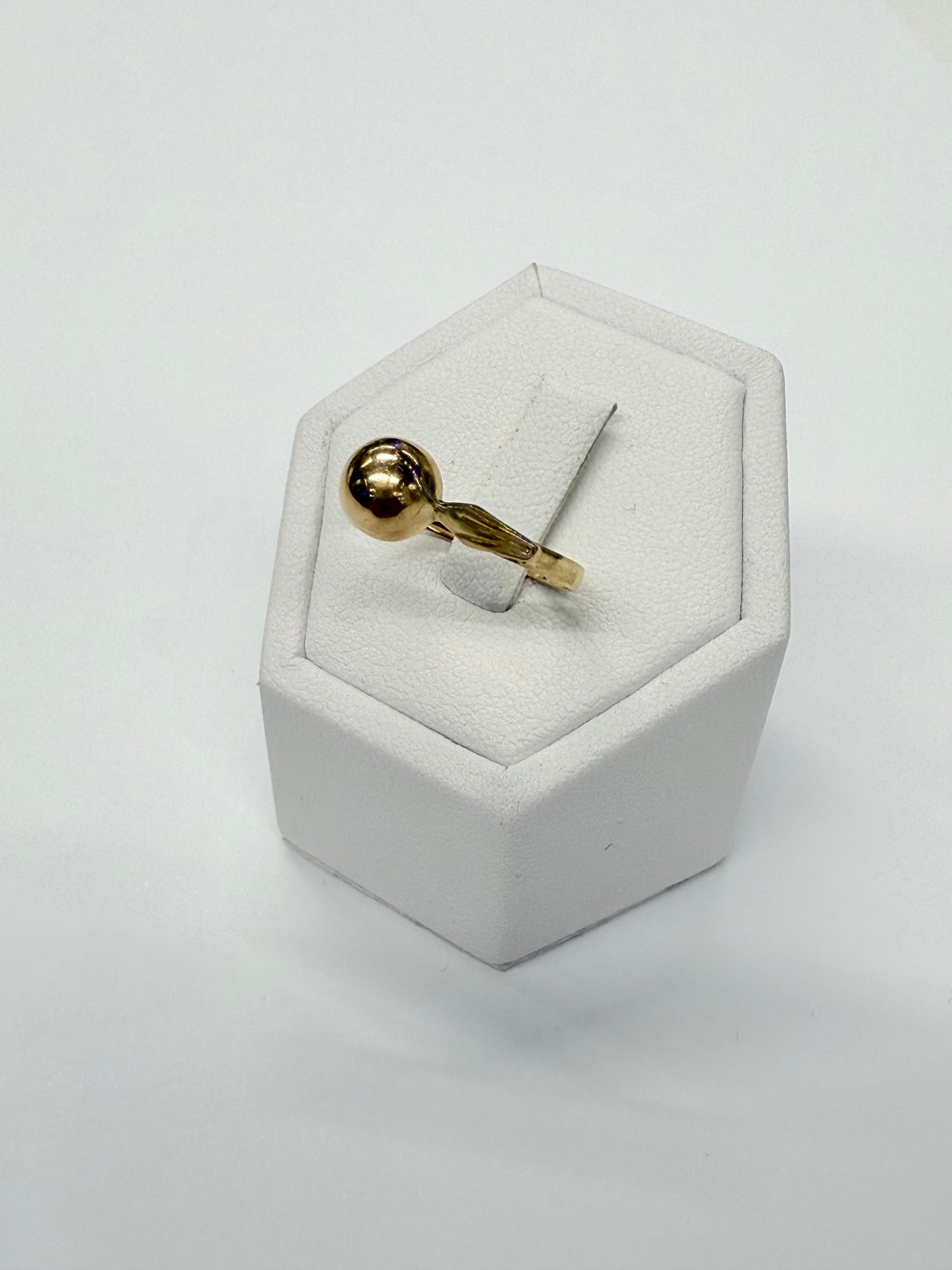 Bague boule en Or jaune 18k T.55