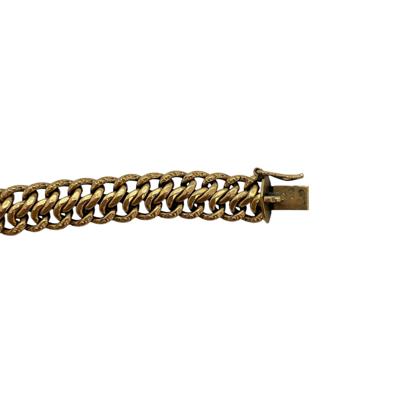 Bracelet Maille Américaine en Or Jaune 18K 12.20 Grs