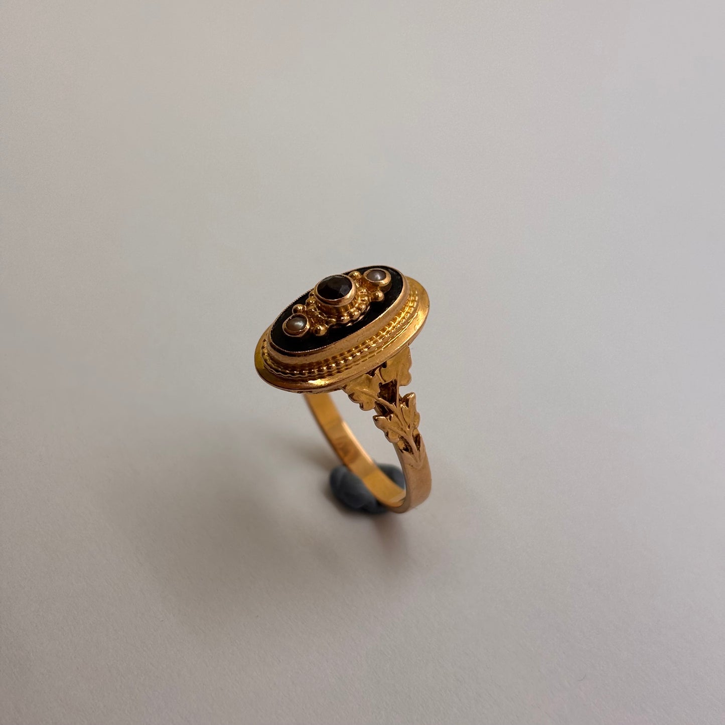 Bague Ancienne Or Jaune 18K Taille-53