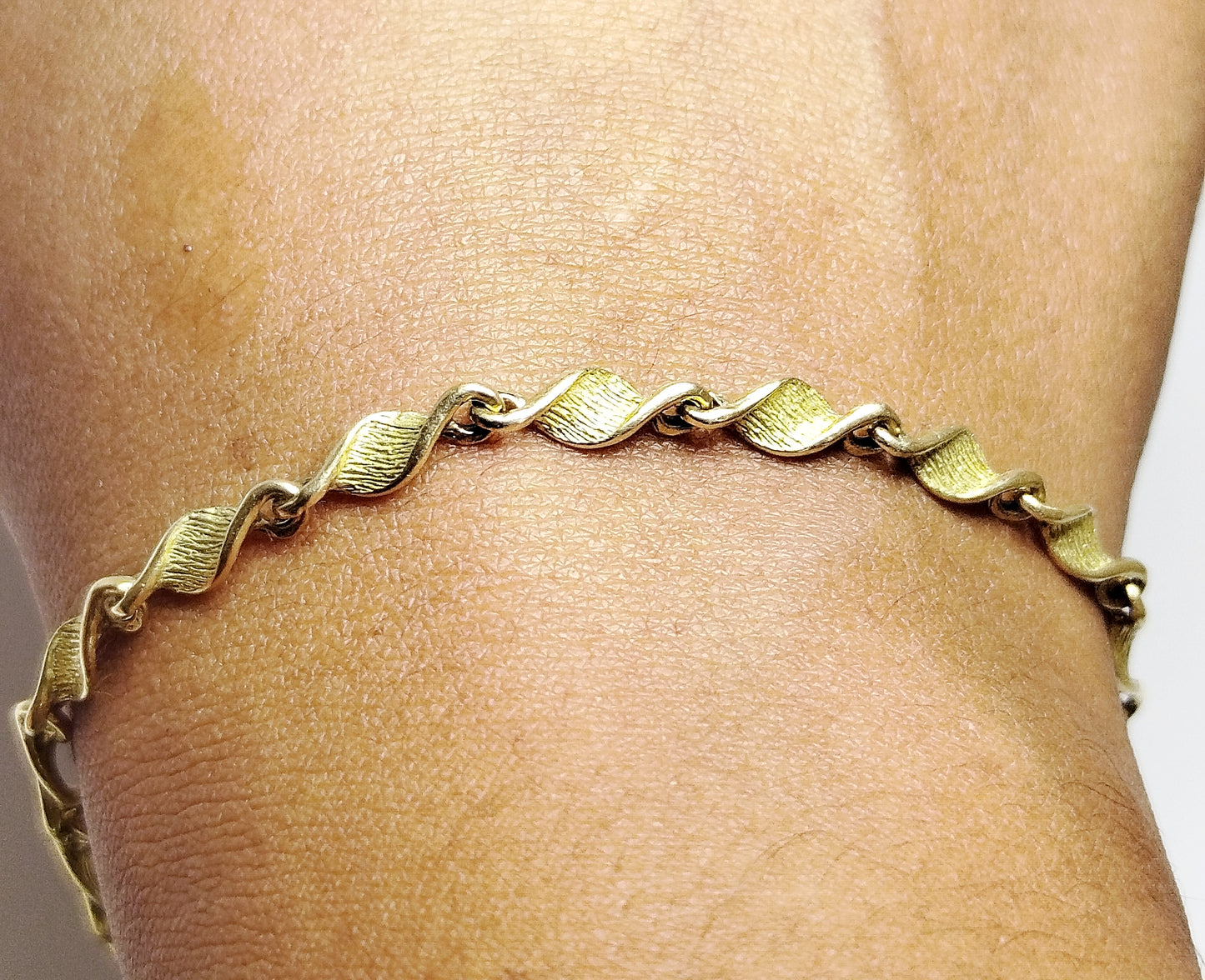 Bracelet Torsadé en Or Jaune 18K 7.10 Grs