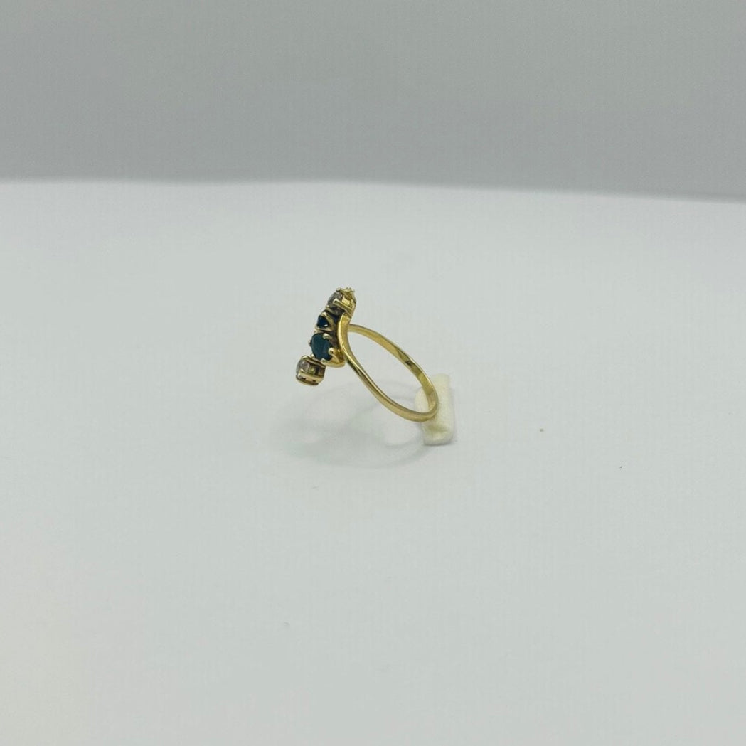 Bague Toi et Moi Or Jaune 18K T.53